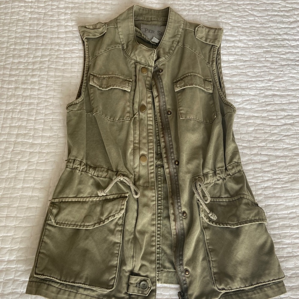 Utility Vest Olive Green